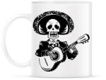 printfashion Gitározó csontváz - Bögre - Fehér (1868436)