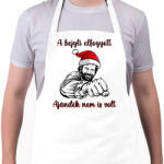 printfashion A bejgli elfogyott, ajándék nem is volt Bud Spencer - Kötény - Fehér (11325708)