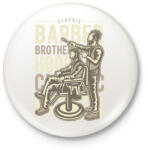 printfashion Fodrász - Kitűző, hűtőmágnes - Fehér (3077082)