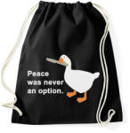 printfashion Peace was - Sportzsák, Tornazsák - Fekete (2017833)