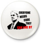 printfashion GIBS - Kitűző, hűtőmágnes - Fehér (3083144)