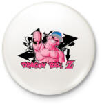 printfashion Dragon Ball DJ Buu - Kitűző, hűtőmágnes - Fehér (3077808)