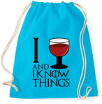 printfashion Wine and things - Sportzsák, Tornazsák - Surf blue (2390354)