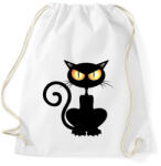 printfashion Halloween cat - Sportzsák, Tornazsák - Fehér (3020002)