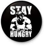 printfashion Maradj éhen! - conquer - Kitűző, hűtőmágnes - Fekete (3095978)