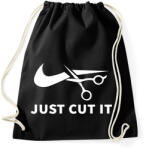 printfashion Just cut it - Márka paródia - Sportzsák, Tornazsák - Fekete (7317887)