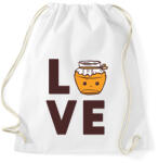 printfashion Love - Méhész - Sportzsák, Tornazsák - Fehér (13164889)