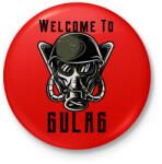 printfashion Welcome to Gulag - Kitűző, hűtőmágnes - Piros (3267061)