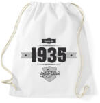 printfashion born-in-1935-(dark&lightgrey) - Sportzsák, Tornazsák - Fehér (466572)