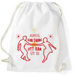 printfashion Ahol van swing - Sportzsák, Tornazsák - Fehér (7674473)