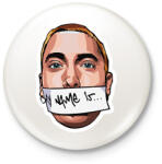 printfashion Slim Shady - Kitűző, hűtőmágnes - Fehér (16832556)