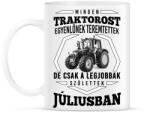 printfashion traktoros szülinap - július - Bögre - Fehér (2642959)