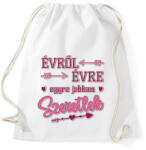 printfashion Egyre jobban szeretlek - Sportzsák, Tornazsák - Fehér (11643074)