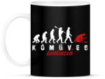printfashion Kőműves evolúció - Bögre - Fekete (10293840)