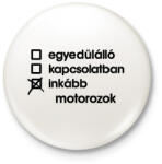 printfashion inkább - Kitűző, hűtőmágnes - Fehér (3090234)