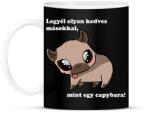 printfashion legyél olyan kedves másokkal, mint egy capybara (fehér) - Bögre - Fekete (14652979)