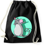 printfashion Dabbing egér - Sportzsák, Tornazsák - Fekete (1224077)