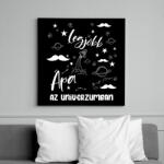 printfashion Legjobb apa az univerzumban - Vászonkép - Fekete (7442650)