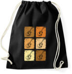 printfashion Klasszikus gitárok - Sportzsák, Tornazsák - Fekete (13481190)