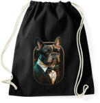 printfashion Francia Bulldog öltönyben - Sportzsák, Tornazsák - Fekete (12606330)