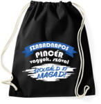 printfashion Szabadnapos pincér - Sportzsák, Tornazsák - Fekete (9432358)