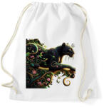 printfashion Fekete párduc2 - Sportzsák, Tornazsák - Fehér (14777771)