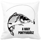 printfashion A nagy pontyvadász - Párnahuzat, Díszpárnahuzat - Fehér (13114065)