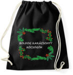 printfashion boldog karácsonyt köcsögök - Sportzsák, Tornazsák - Fekete (15106562)