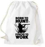 printfashion Vadásznak született - Sportzsák, Tornazsák - Fehér (1824572)