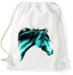 printfashion absztrakt ló portré - Sportzsák, Tornazsák - Fehér (1629657)