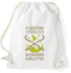 printfashion A legjobb vadászok októberben születtek - Sportzsák, Tornazsák - Fehér (16333942)