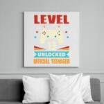 printfashion 13 éves gamer - Vászonkép - Fehér (6626310)