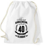 printfashion kamasz-40-black - Sportzsák, Tornazsák - Fehér (599468)