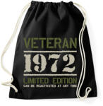 printfashion Veteran_1972 - Sportzsák, Tornazsák - Fekete (7697100)