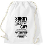 printfashion Bocsi, foglalt vagyok - Sportzsák, Tornazsák - Fehér (2639656)