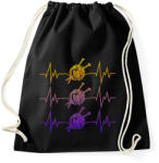 printfashion Horgolós szívverés - Sportzsák, Tornazsák - Fekete (16611319)