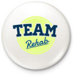 printfashion TEAM Rehab Yellow - Kitűző, hűtőmágnes - Fehér (3074917)