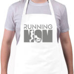 printfashion Running mom - Kötény - Fehér (13699776)