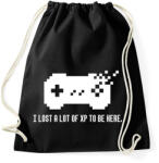 printfashion LOST A LOT OF XP - Sportzsák, Tornazsák - Fekete (2061447)