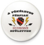 printfashion Tökéletes férfi december - Kitűző, hűtőmágnes - Fehér (3089446)