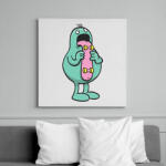 printfashion Nyelves - Vászonkép - Fehér (6630310)