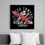 printfashion Fortnite - Tilted Towers Company - Vászonkép - Fekete (6645593)