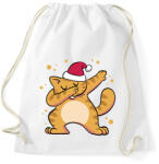 printfashion Macska dab - Sportzsák, Tornazsák - Fehér (15143417)