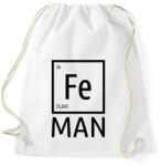 printfashion Periodic Ironman Fekete - Sportzsák, Tornazsák - Fehér (4256289)