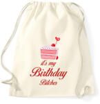 printfashion Ez az én szülinapom. . . - Sportzsák, Tornazsák - Natúr (259047)