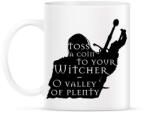 printfashion Witcher - Toss a coin. . . - Bögre - Fehér (2689106)