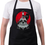 printfashion Holló és koponya - Kötény - Fekete (5548933)