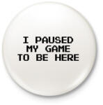 printfashion Gamer - Kitűző, hűtőmágnes - Fehér (11401992)