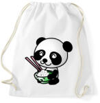 printfashion Panda diétázik - Sportzsák, Tornazsák - Fehér (12214446)