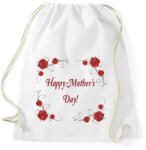 printfashion Happy Mothers Day - Sportzsák, Tornazsák - Fehér (4702472)